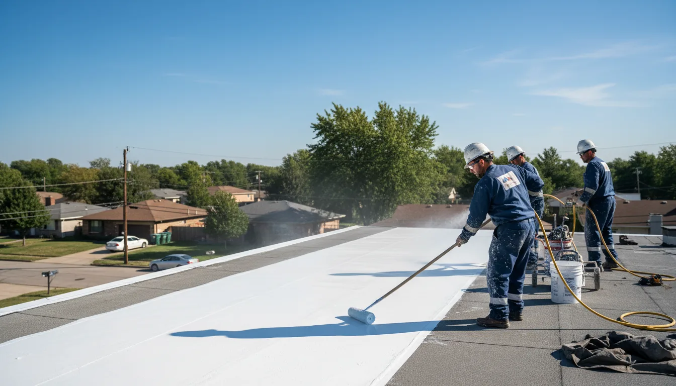 Commercial roof coating in Sterling Heights, MI near me